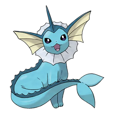 official artwork of vaporeon